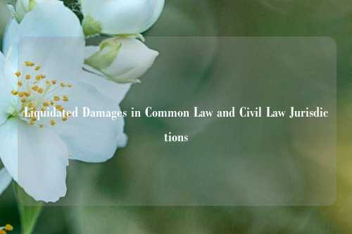 Liquidated Damages in Common Law and Civil Law Jurisdictions