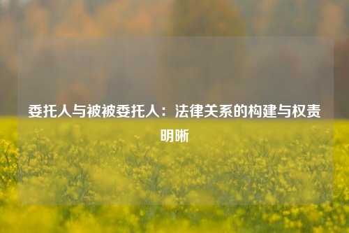 委托人与被被委托人：法律关系的构建与权责明晰