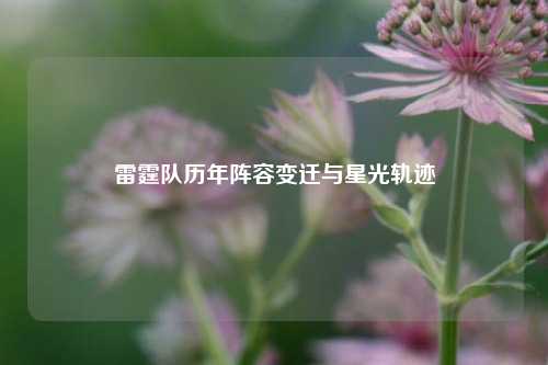 雷霆队历年阵容变迁与星光轨迹